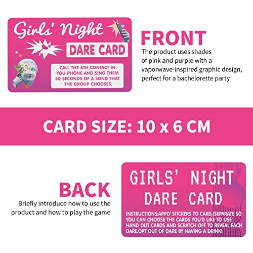 Bachelorette Scratch Off Dare Cards (40Pcs)
