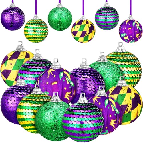 Mardi Gras Ball Ornament (24 Pieces)